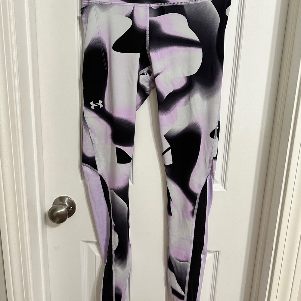 Under Armour Black and Purple Leggings